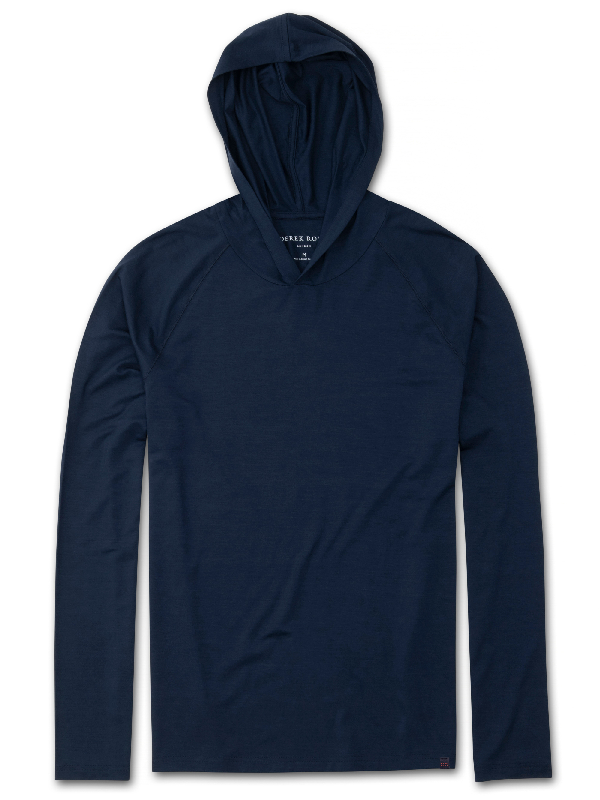 mens navy pullover hoodie