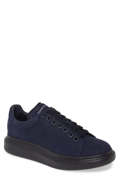 Shop Alexander Mcqueen Oversize Low Top Sneaker In Ink Blue