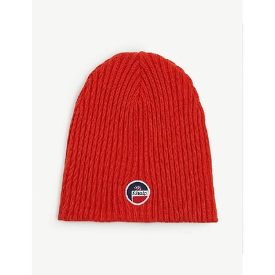 Shop Fusalp Wool-blend Beanie Hat In Spicy