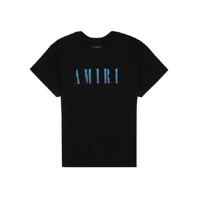 Shop Amiri Black Logo-print Cotton T-shirt