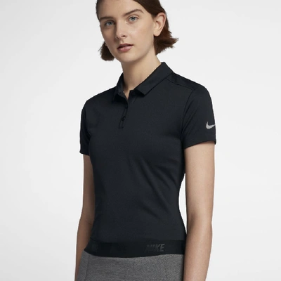 Shop Nike Dri-fit Women's Golf Polo In Black