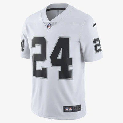 Nike Nfl Oakland Raiders (marshawn Lynch) Men's Limited Vapor Untouchable Football  Jersey In White