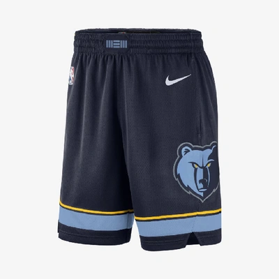 Shop Nike Memphis Grizzlies Icon Edition  Men's Nba Swingman Shorts In Blue