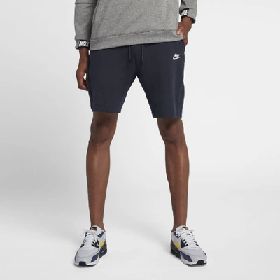 Shop Nike Sportswear Tech Fleece Men's Shorts In Blue