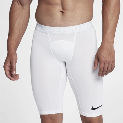Shop Nike Pro Men's Training Shorts In White