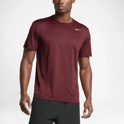 Shop Nike Dri-fit Legend Men's Training T-shirt In Team Red,black,matte Silver