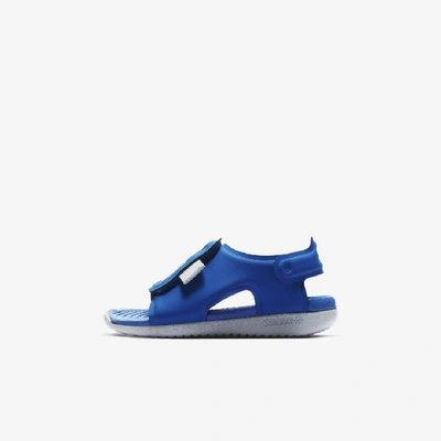 Shop Nike Sunray Adjust 5 Infant/toddler Sandal In Blue