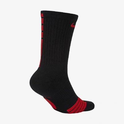 Nike Elite Basketball Crew Socks In Black/university Red | ModeSens