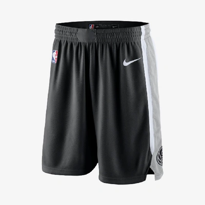 Shop Nike San Antonio Spurs Icon Edition Swingman Men's  Nba Shorts In Black