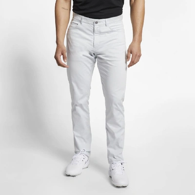 Shop Nike Flex Men's Slim Fit 5-pocket Golf Pants In Silver