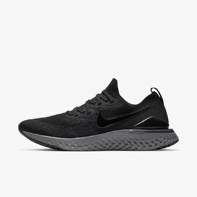 Shop Nike Epic React Flyknit 2 Men's Running Shoe (black) - Clearance Sale In Black,anthracite,gunsmoke,black