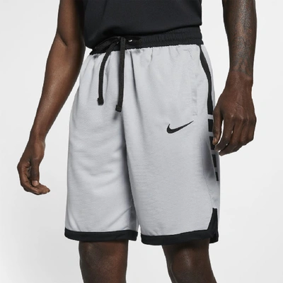 Shop Nike Dri-fit Elite Men's Basketball Shorts In Grey