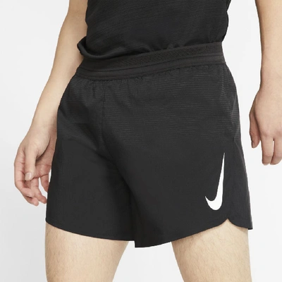 Shop Nike Aeroswift Men's 5" Running Shorts In Black