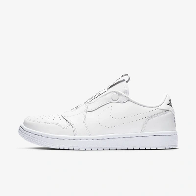 Shop Jordan Women's Air  1 Retro Low Slip Shoes In White