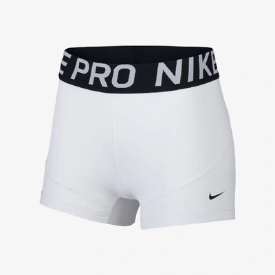 Shop Nike Women's  Pro 3" Shorts In White