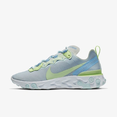 Shop Nike React Element 55 Women's Shoe In White/barely Volt/teal Tint/frosted Spruce
