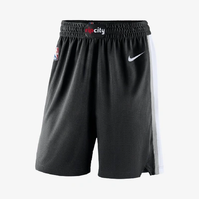 Shop Nike Portland Trail Blazers Icon Edition  Men's Nba Swingman Shorts In Black