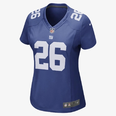 Shop Nike Women's Nfl New York Giants (saquon Barkley) Game Football Jersey In Blue