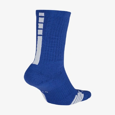 Shop Nike Unisex Elite Crew Basketball Socks In Blue