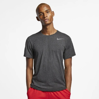 Shop Nike Breathe Men's Short-sleeve Training Top In Black
