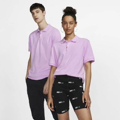 Shop Nike The  Polo Unisex Slim Fit Polo In Lilac Mist