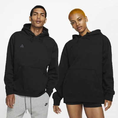 Shop Nike Acg Pullover Hoodie In Black