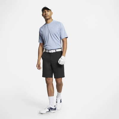 Shop Nike Dri-fit Momentum Men's Standard Fit Golf Polo In Indigo Fog