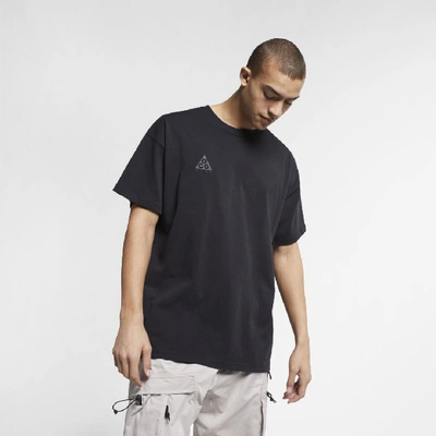 Shop Nike Acg Logo T-shirt In Black,anthracite