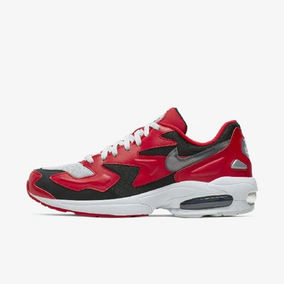 Shop Nike Air Max2 Light Men's Shoe (university Red) - Clearance Sale In University Red,black,reflect Silver,pure Platinum