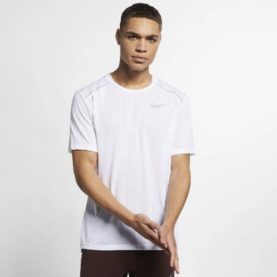 Shop Nike Rise 365 Men's Short-sleeve Running Top In White