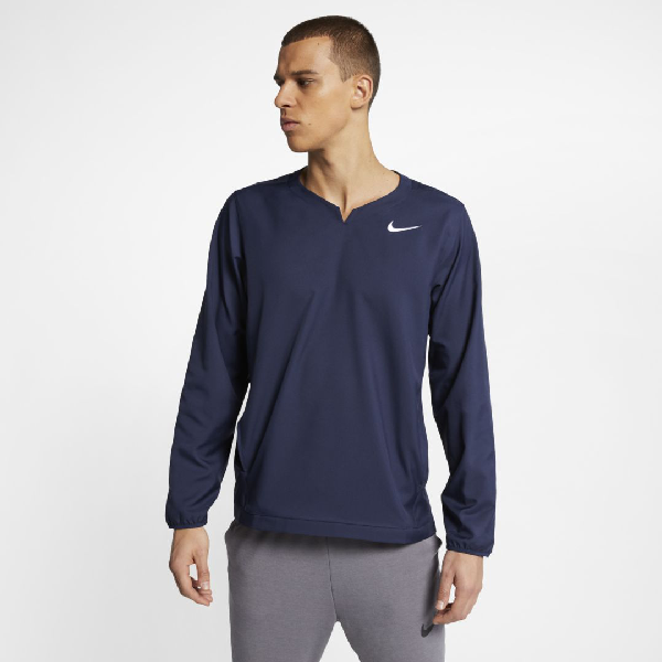 Nike Men's Baseball Jacket In College Navy,white | ModeSens