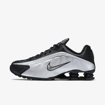 Shop Nike Shox R4 Men's Shoe In Black,metallic Silver,wolf Grey,black
