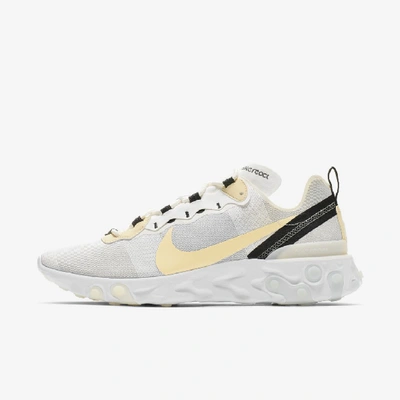 Shop Nike React Element 55 Men's Shoe (white) - Clearance Sale In White,black,pale Ivory,pale Vanilla