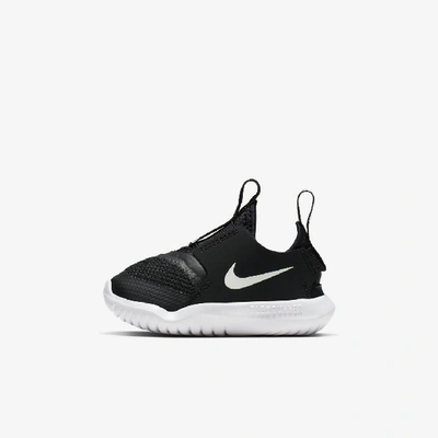 Shop Nike Flex Runner Baby/toddler Shoes In Black,white