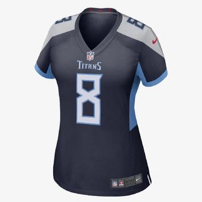 Shop Nike Nfl Tennessee Titans (marcus Mariota) Women's Game Football Jersey In Blue