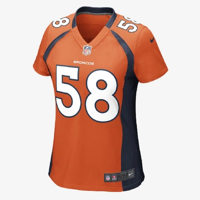 Shop Nike Nfl Denver Broncos (von Miller) Women's Game Football Jersey In Orange