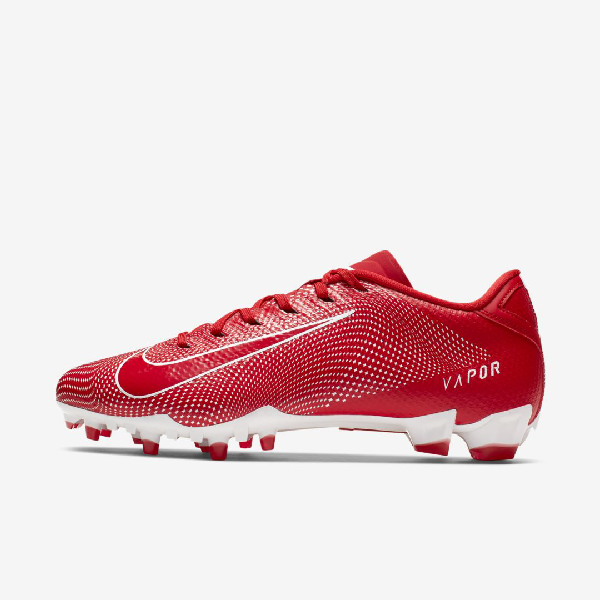 red and white nike vapor football cleats