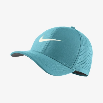 Shop Nike Aerobill Classic 99 Fitted Golf Hat In Cabana/anthracite/sail