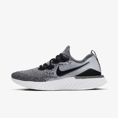 Shop Nike Epic React Flyknit 2 Women's Running Shoes In White,pure Platinum,black