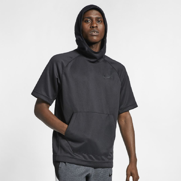 nike dry men's short sleeve hoodie