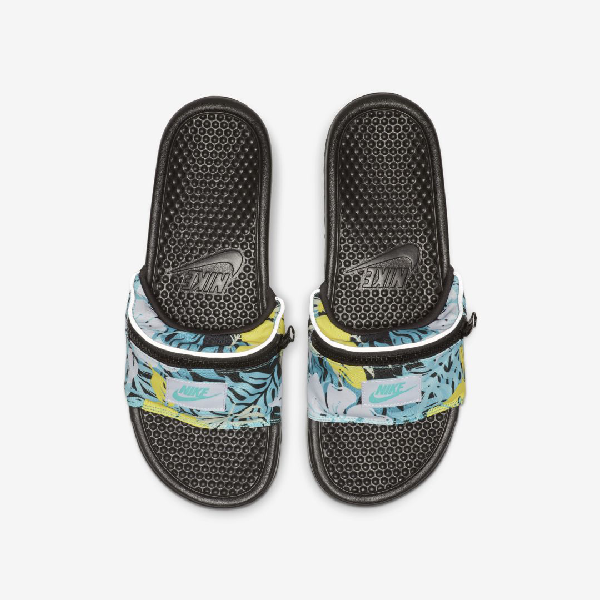 Nike Benassi Jdi Fanny Pack Printed Men's Slide In Hyper Jade,spirit  Teal,black,hyper Jade | ModeSens