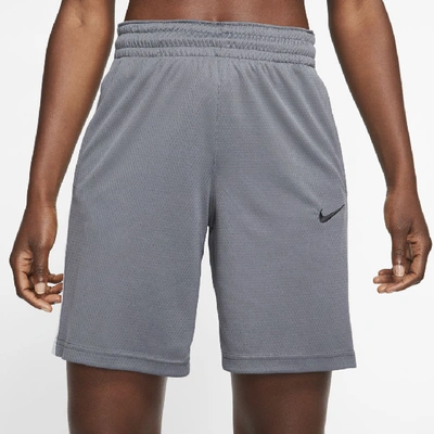 Shop Nike Dri-fit Women's Basketball Shorts In Dark Grey