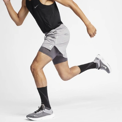 Shop Nike Flex Stride Men's 5" 2-in-1 Running Shorts In Grey