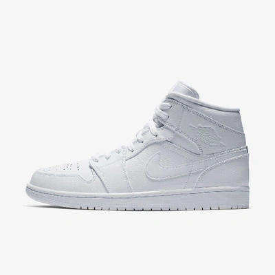 Shop Jordan Air  1 Mid Shoe In White