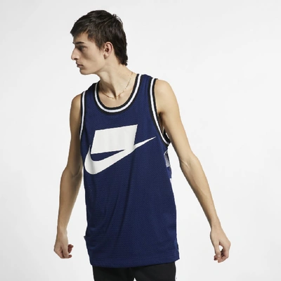 Shop Nike Sportswear Printed Tank In Blue Void