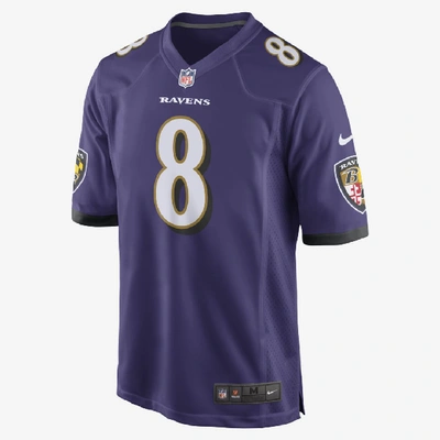Shop Nike Men's Nfl Baltimore Ravens Game (lamar Jackson) Football Jersey In Purple