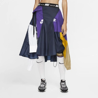 Shop Nike X Sacai Women's Skirt In Black/sequoia