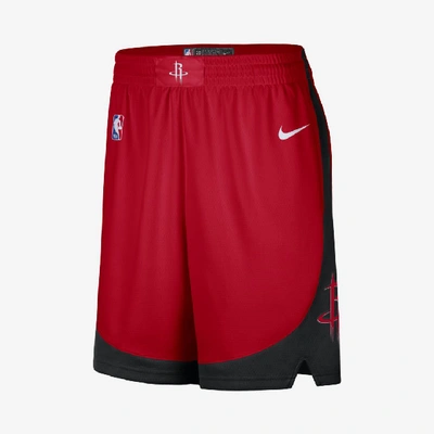Shop Nike Houston Rockets Icon Edition Swingman  Men's Nba Shorts In Red