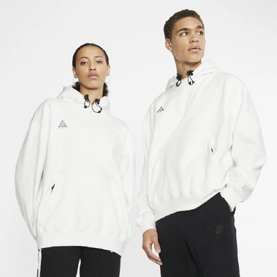 Shop Nike Acg Pullover Hoodie In White