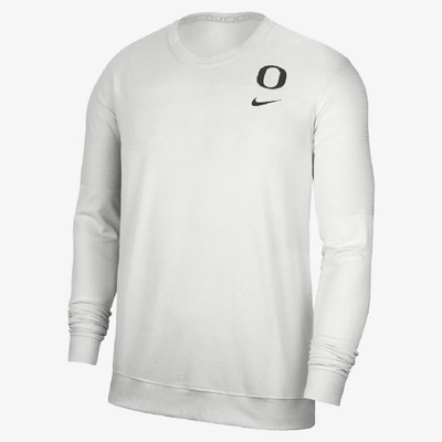 Shop Nike College Coach (oregon) Men's Sweater In Silver
